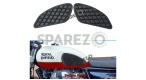 Royal Enfield Interceptor and GT 650 Tank Rubber Knee Pad Pair Black - SPAREZO